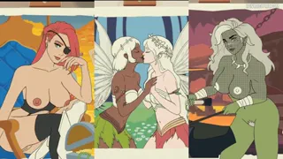 Not every activity in Sinners Landing is about swords and dungeons. Sometimes it’s just you, a canvas, and a muse who’s… not wearing much