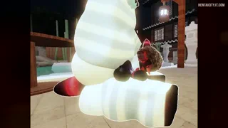 Umbreon trying out some snug pajamas :3 (Bonus Of Me On The Pole~)