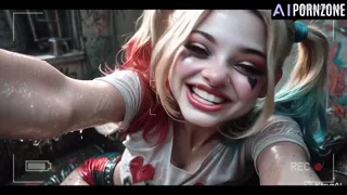 Harley Quinn Tricks Batman &amp; Gets Deepthroat, Creampie &amp; Cum Flood on Camera POV