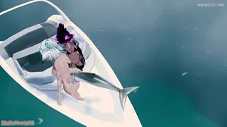 Futa Shark Girl Makes Sure Her Kitten Takes 100% Of Her Load (Date A Monster Girl) [Stellamarisvr]