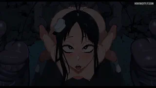 Giselle getting his ass Fucked by zombies (Bleach)